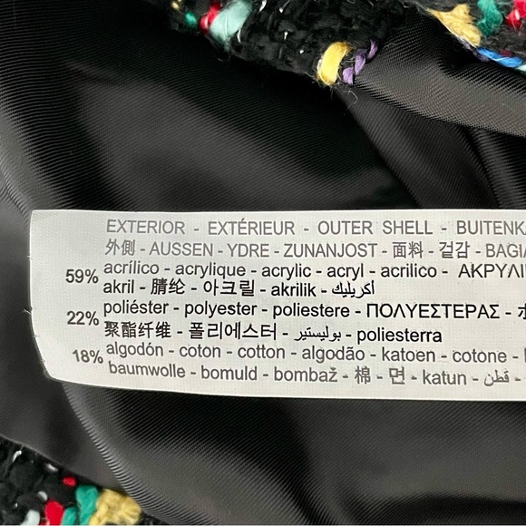 NWT ZARA Textured Cropped Tweed Double-Breasted Jacket Blazer Size S - Picture 11 of 12